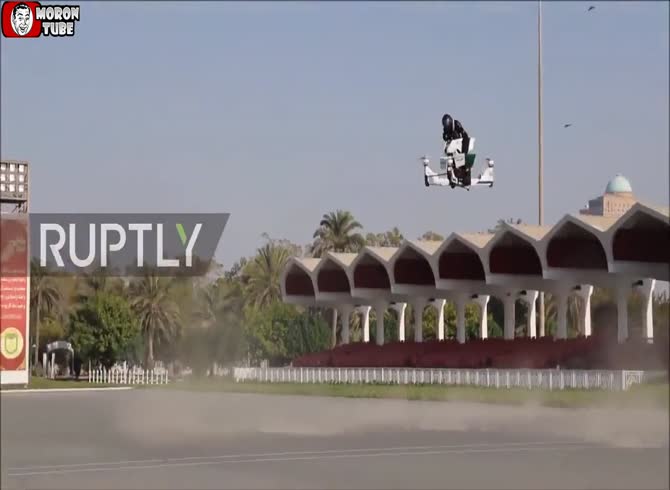 Video :The police in Dubai will use flying motorcycles for certain of its operations!